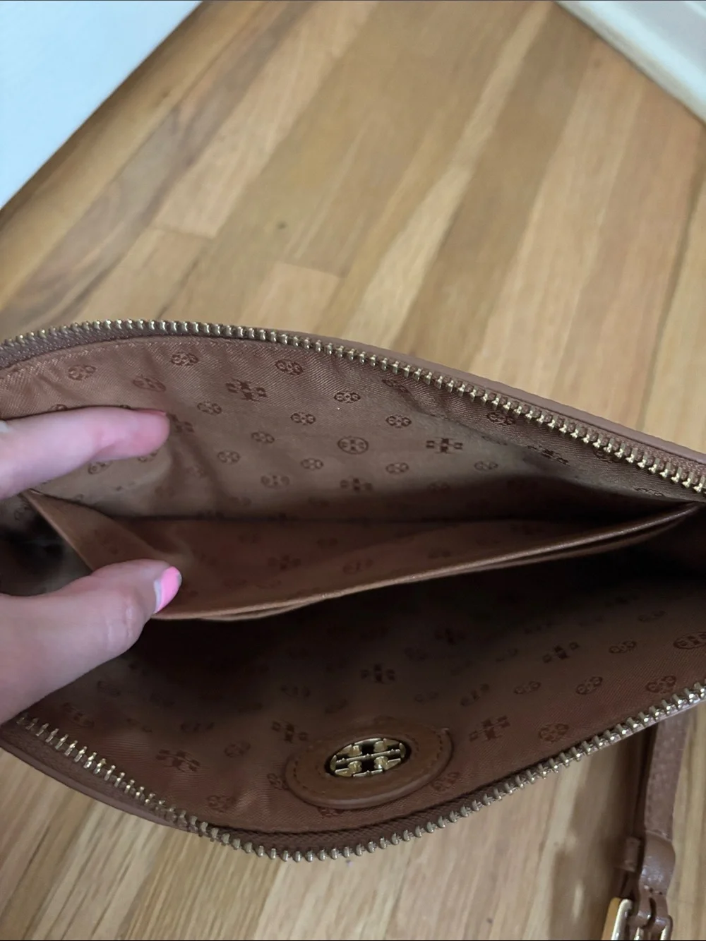 Tory Burch pebbled leather